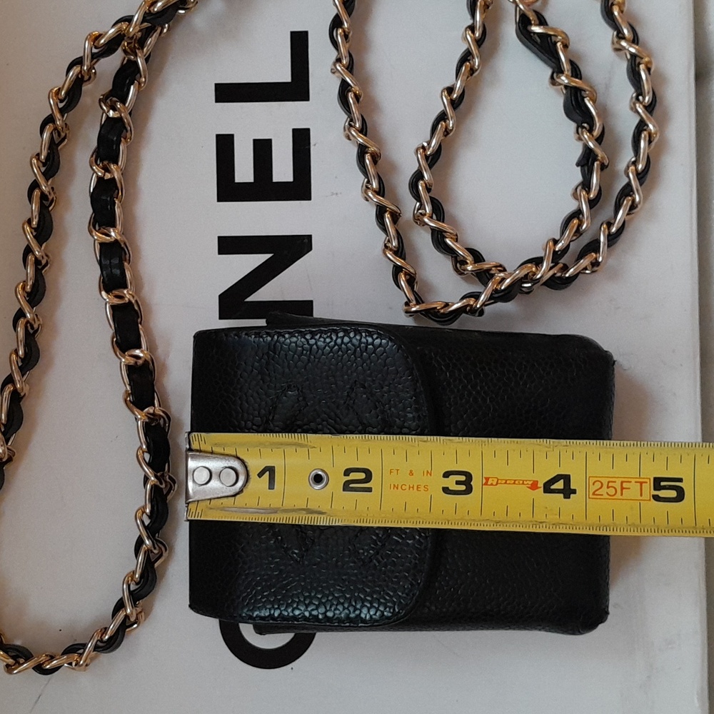Chanel Caviar Leather Accessory Pouch (authentic vintage) - Picture 10 of 12